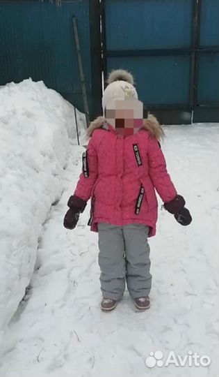 Зимний костюм для девочки 122