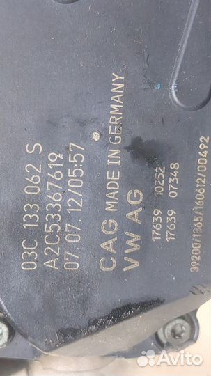 Заслонка дроссельная Audi A1 (8X), 2012