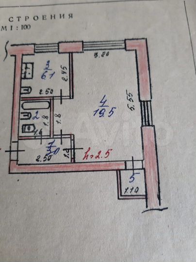 1-к. квартира, 31 м², 2/4 эт.