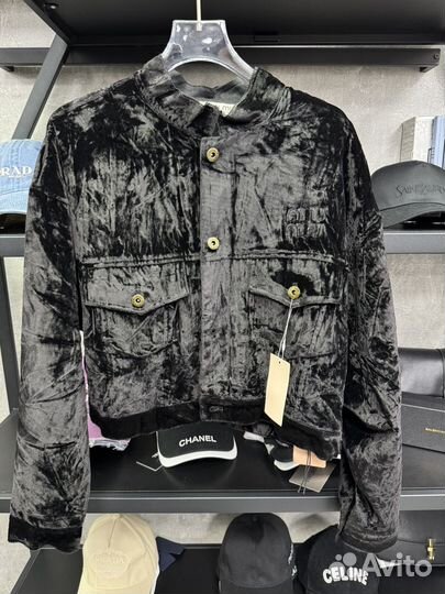 Бархатная куртка жакет MIU MIU