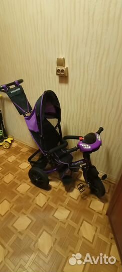 Детский велосипед с ручкой 2 в 1