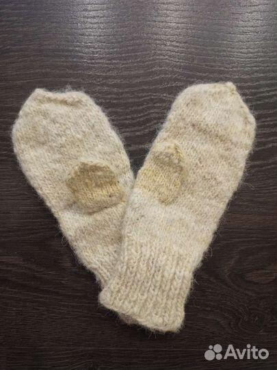 Варежки шерстяные