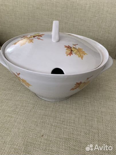 Фарфоровая супница СССР (Дулево)