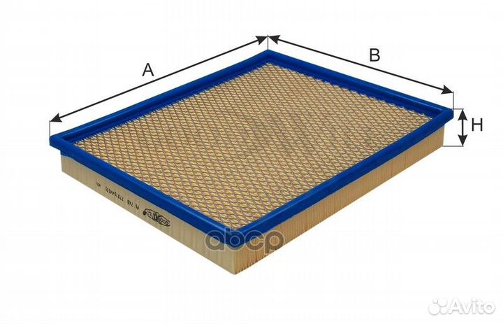 Фильтр воздушный renault, nissan, opel AG746 Go