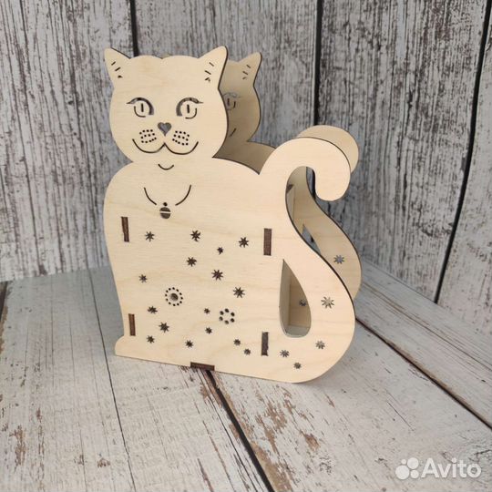 Карандашница кот