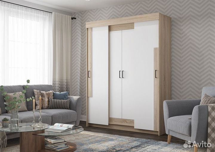 Шкаф купе Виктор 1.6м