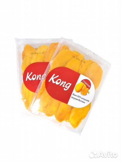 Манго сушеное Kong 500г без сахара Вьетнам