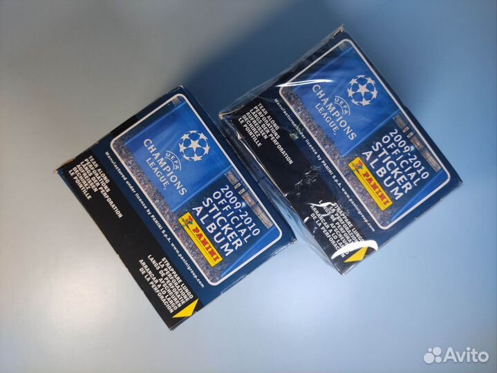 2 блока наклейки panini лч 2009-2010