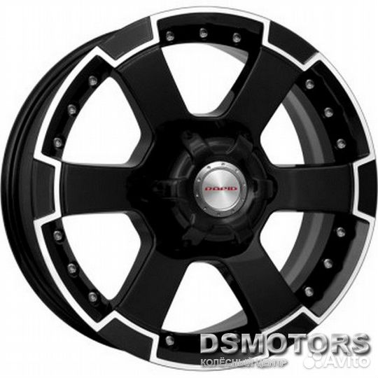 Диски М56 7/16 6x139.7 ET38 d92.5 алмаз чёрный