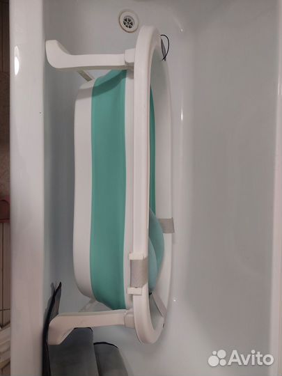 Детская ванночка для купания складная с гамаком