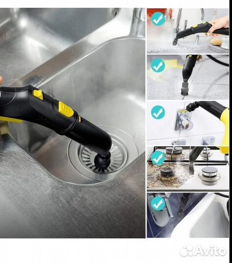 Насадка для мытья окон + 4 щеточки