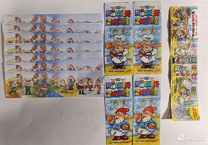 Вкладыши от киндер