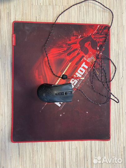 Мышь bloody a9 + коврик + клавиатура