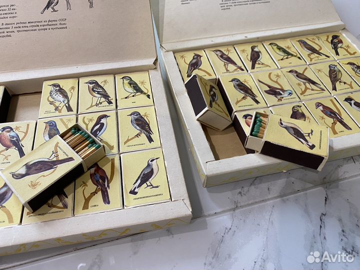 Редкие наборы спичек «Певчие птицы» СССР