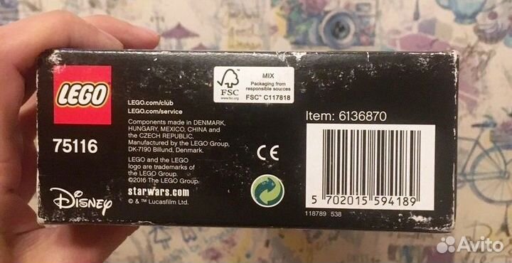 Лего оригинал новый набор 75116 Финн