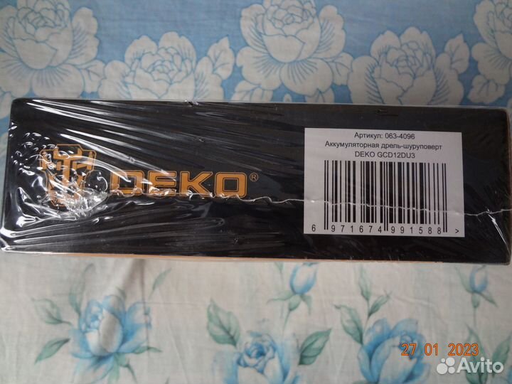 Новый шуруповерт deko GCD12DU3