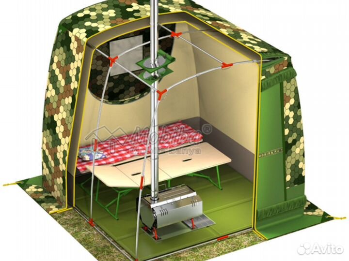 Отапливаемая зимняя палатка Мобиба «мб-22»