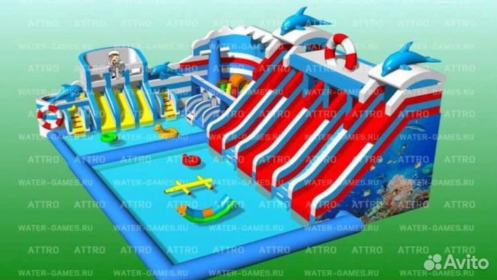 Надувной аквапарк