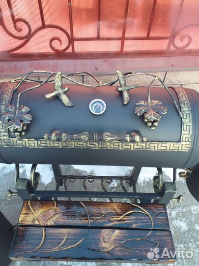 Коптильня-мангал, печь под казан