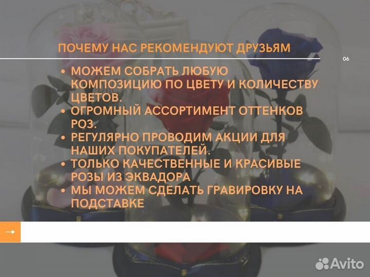 Розы в колбе на выбор