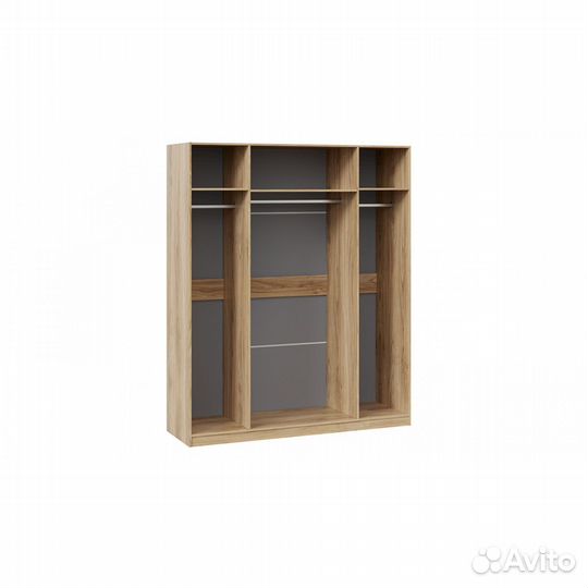 Шкаф комбинированный с 4 зеркальными дверями 