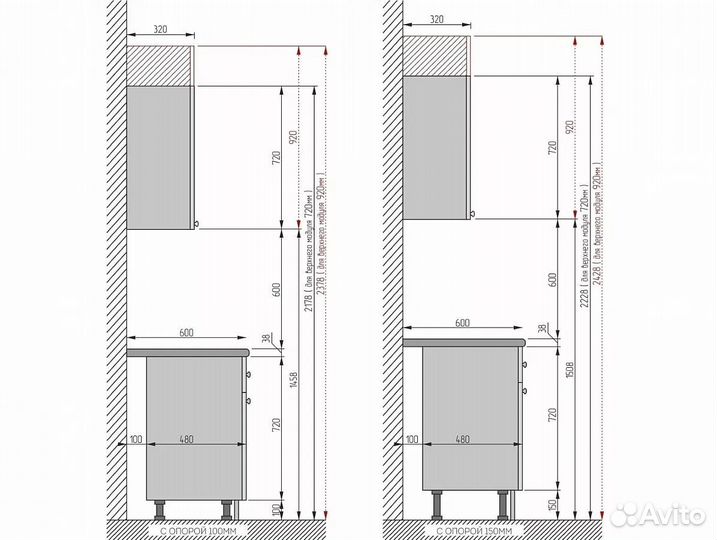 Кухонный гарнитур Ницца Royal-01 Blanco, Белый 240
