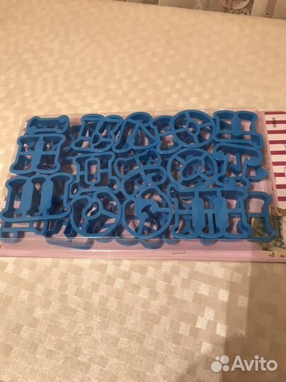 Формы для выпекания в виде букв 30 шт. Пластик