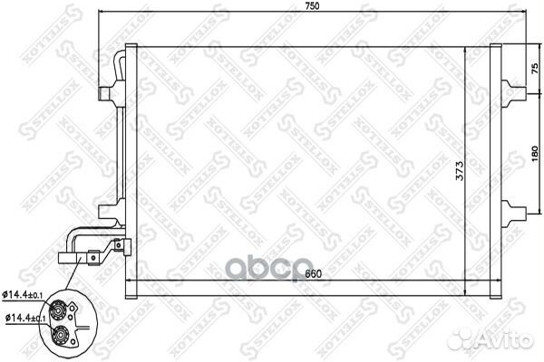 10-45639-SX радиатор кондиционера Volvo C30/S4