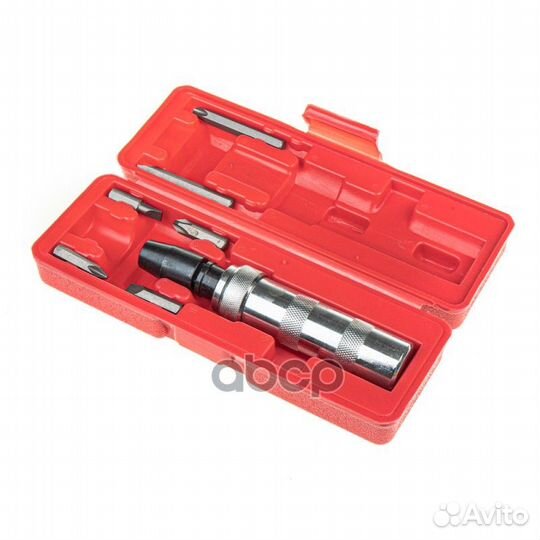 Отвертка ударная с битами 7пр. (в пластиковом б