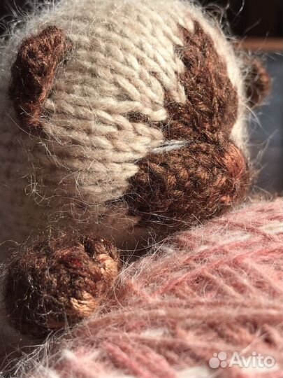 Вязанный котенок сиамской породы