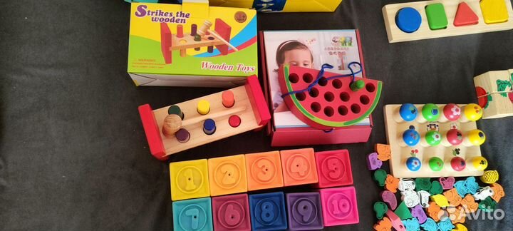 Развивающие игрушки деревянные