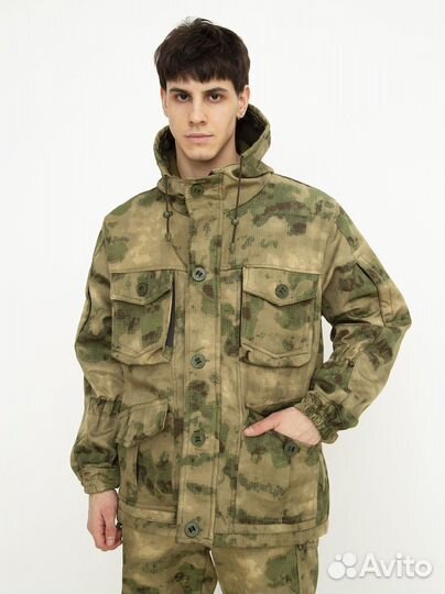 Костюм демисезонный Горка-8 на флисе (цвет Мох)