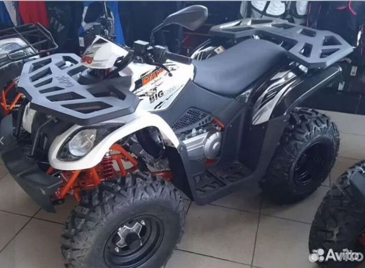 Квадроцикл Kayo Big Bull черно-белый