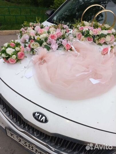 Украшение на машину на свадьбу