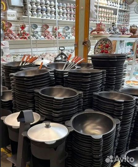 Казан чугунный узбекский