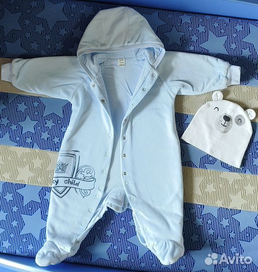 Комбинезон демисезонный для мальчика р. 74-80