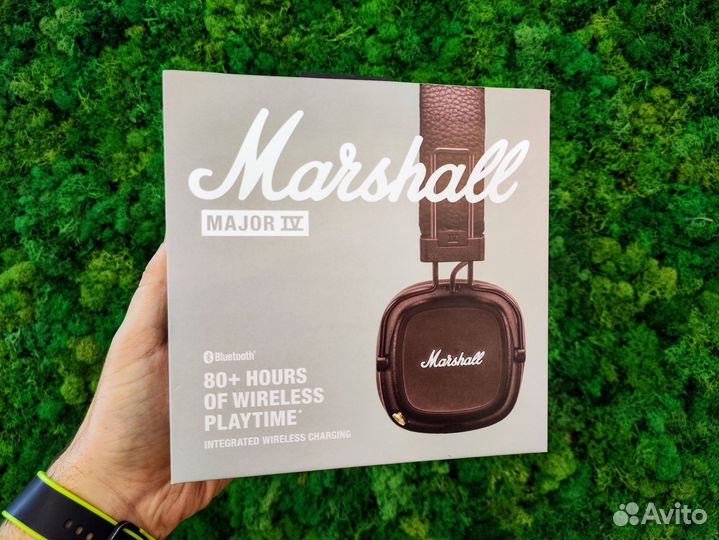 Беспроводные наушники Marshall Major IV, коричневы