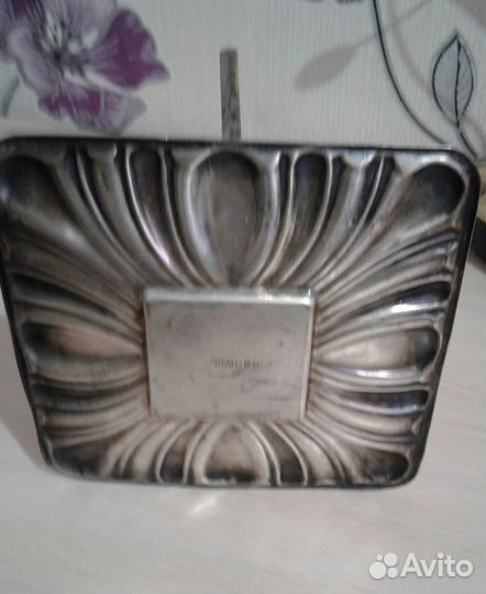 Антикварная конфетница серебрение J.H.Potter 19 в