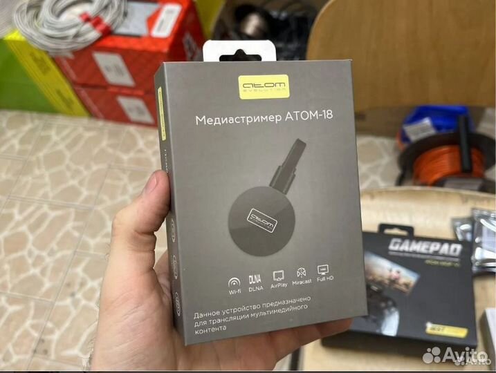 Тв-адаптер Miracast Atom-18, RK3036