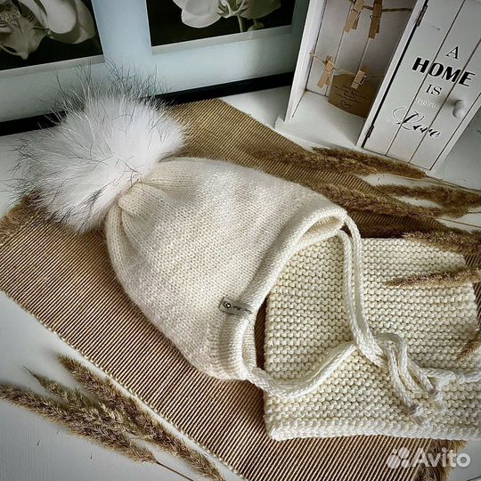 Шапка и снуд ручная работа. Вяжу на заказ