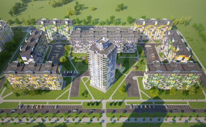 2-к. квартира, 65,1 м², 15/19 эт.