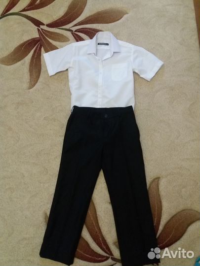 Рубашки брюки жилетки на школьника 7-8 лет
