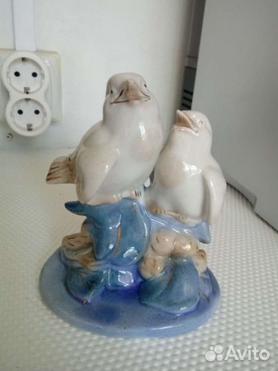 Статуэтка СССР Песнопение Старая Гжель