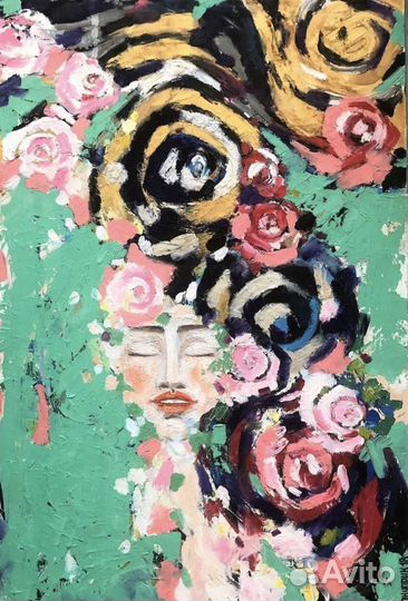 Картина маслом на холсте большая