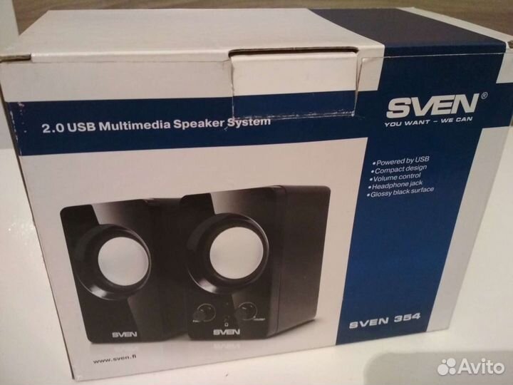 Акустика 2.0 sven 354