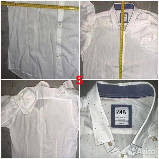 9 рубашек Zara maag (XL-XXL, пог 55-58 см) по 600