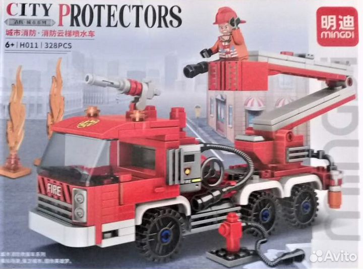 Конструктор city protectors Транспортиворщик 328де