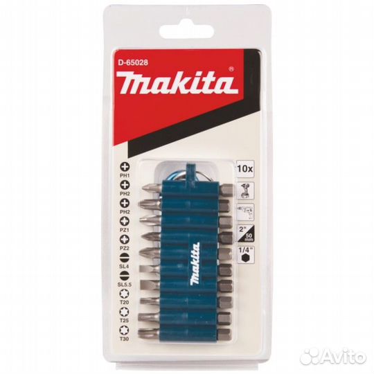 Сетевая дрель-шуруповерт Makita DF0300X3+набор бит