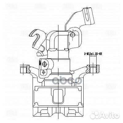 Суппорт торм. для а/м Mazda 6 (02) зад. лев. d
