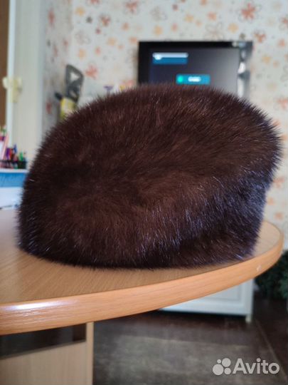 Шапка норковая женская 56